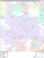 Elgin Wall Map Zip Code
