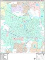 Elgin Wall Map Zip Code