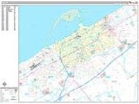 Erie Wall Map Zip Code