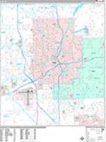 Flint Wall Map Zip Code