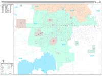 Hemet Wall Map Zip Code