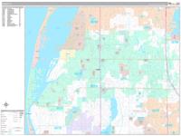 Largo Wall Map Zip Code