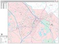 Macon Wall Map Zip Code