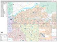 Mesa Wall Map Zip Code