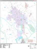 Napa Wall Map Zip Code