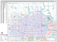 Omaha Wall Map Zip Code