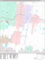 Pharr Wall Map Zip Code