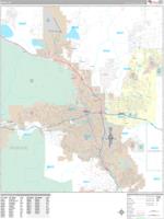 Reno Wall Map Zip Code
