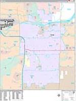 Tempe Wall Map Zip Code