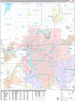 Tulsa Wall Map Zip Code