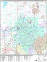 Tulsa Wall Map Zip Code