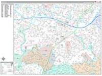 Union Wall Map Zip Code