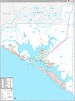 Bay, Fl Wall Map Zip Code