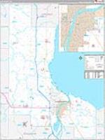 Bay, Mi Wall Map Zip Code