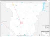 Lee, Ga Wall Map Zip Code