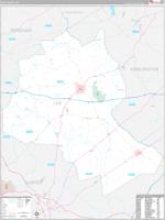 Lee, Sc Wall Map Zip Code