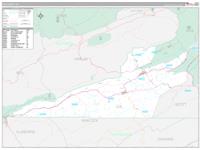 Lee, Va Wall Map Zip Code