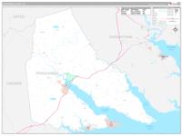 Perquimans, Nc Carrier Route Wall Map