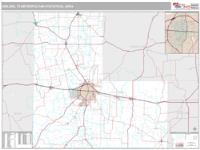 Abilene Metro Area Wall Map Zip Code