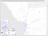 Laredo Metro Area Wall Map Zip Code