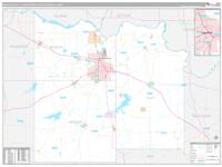 Wichita Falls Metro Area Wall Map Zip Code