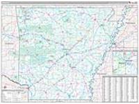 Arkansas Wall Map Zip Code