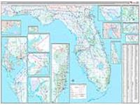 Florida Wall Map Zip Code