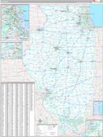 Illinois Wall Map