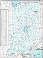 Indiana Wall Map
