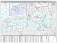 Kentucky Wall Map Zip Code