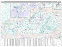 Kentucky Wall Map Zip Code