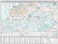 Kentucky Wall Map Zip Code