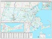 Massachusetts Wall Map
