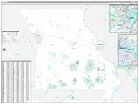 Missouri Wall Map Zip Code