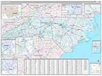 North Carolina Wall Map Zip Code