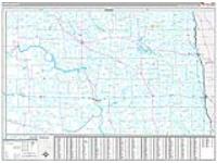 North Dakota Wall Map Zip Code