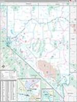 Nevada Wall Map Zip Code