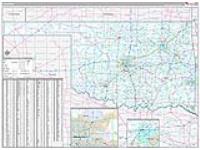 Oklahoma Wall Map Zip Code