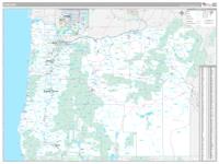 Oregon Wall Map Zip Code
