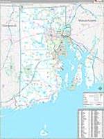 Rhode Island Wall Map