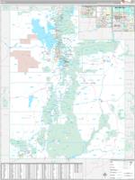 Utah Wall Map Zip Code