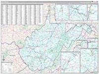 West Virginia Wall Map
