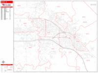 Boise Wall Map Zip Code