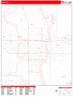 Fargo Wall Map Zip Code