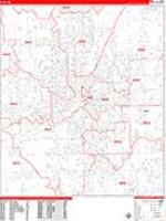 Flint Wall Map Zip Code
