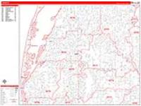 Largo Wall Map Zip Code