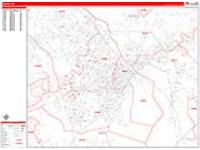 Macon Wall Map Zip Code