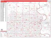 Omaha Wall Map Zip Code