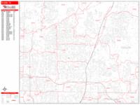 Plano Wall Map Zip Code