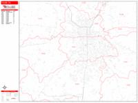 Tyler Wall Map Zip Code